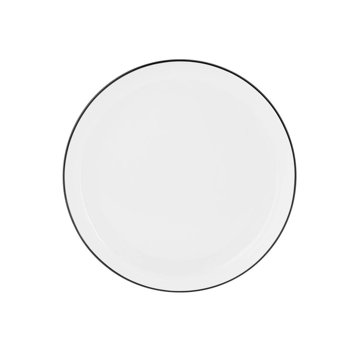 Dessertbord SEPS Wit/Rand Zwart