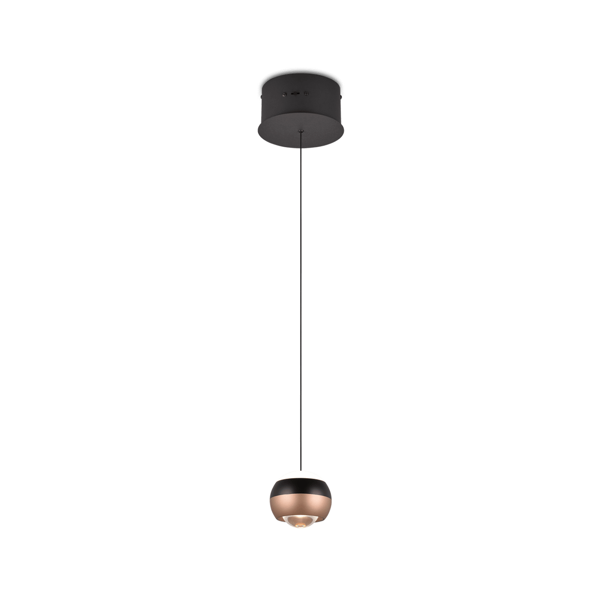 Hanglamp ORBIT 1Del. Zwart/Coffee