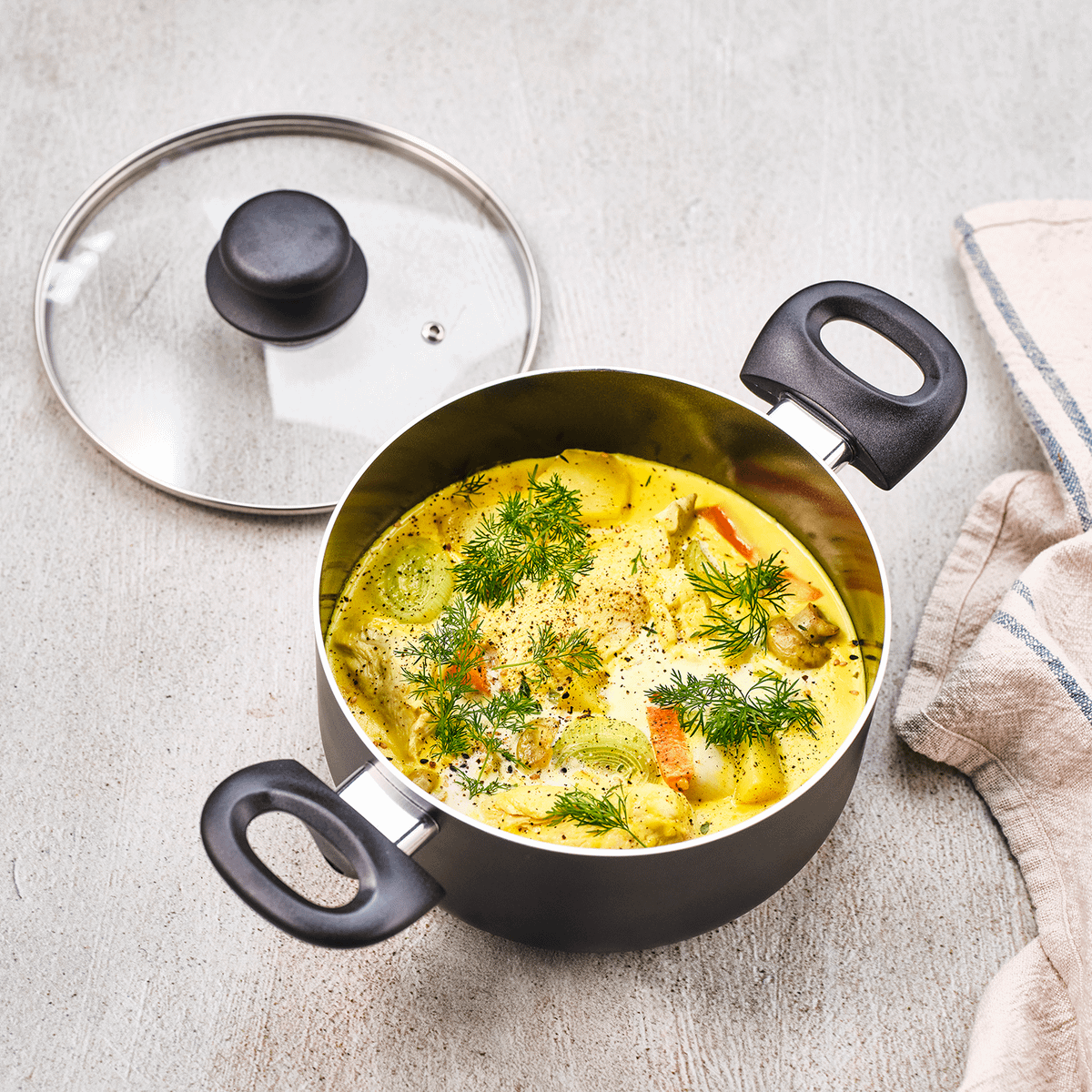 Kookpot ESSEENTIALS Ø24 Zwart