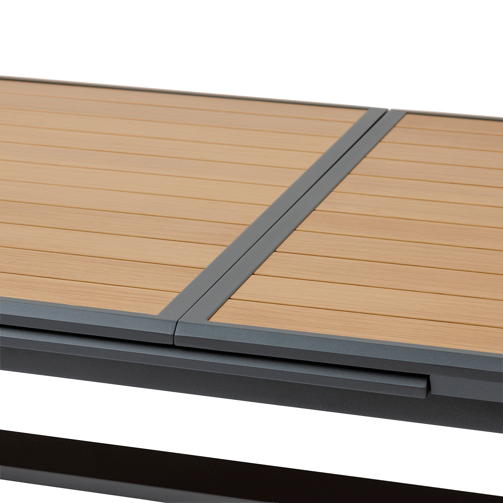 Tuintafel CORTONA Verlengbaar 220/280x113 Grijs/Hout