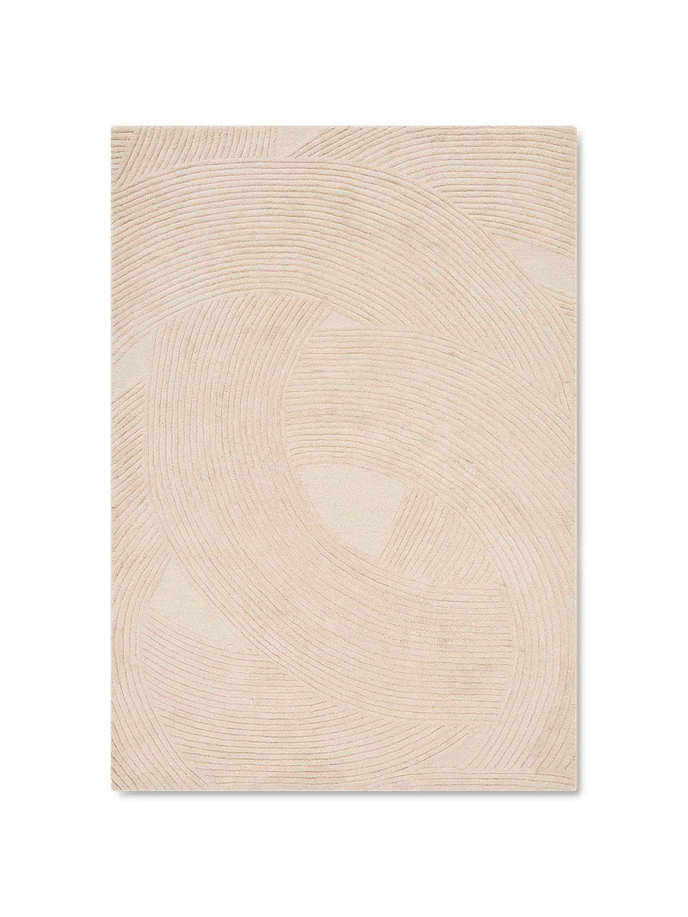 Domm wollen vloerkleed beige 200 x 300 cm