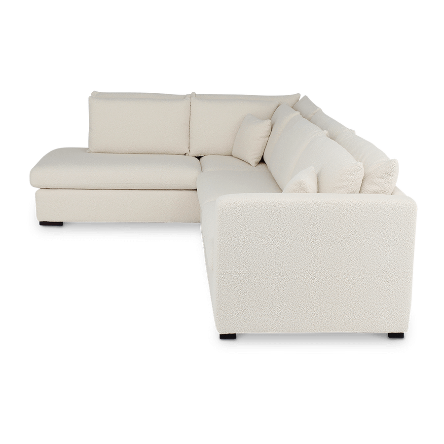 Hoeksalon DONATELLA Longchair Links Oreo Beige Hoeksalon DONATELLA Longchair Links Oreo Beige