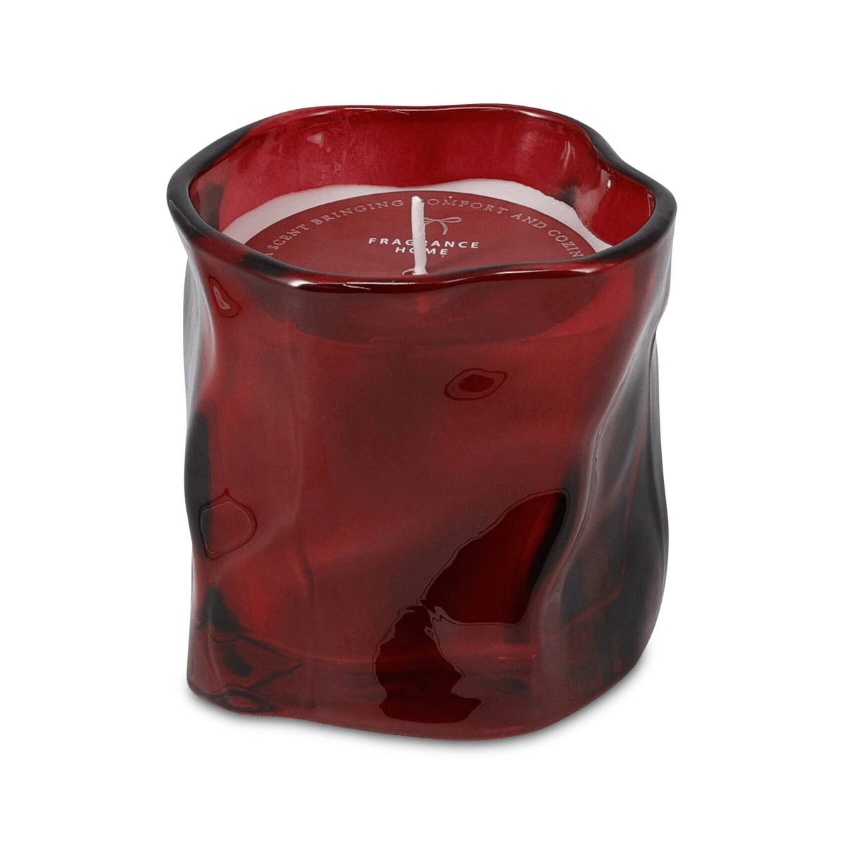 Geurkaars INDAH Rond Rood/Roze Ass.
