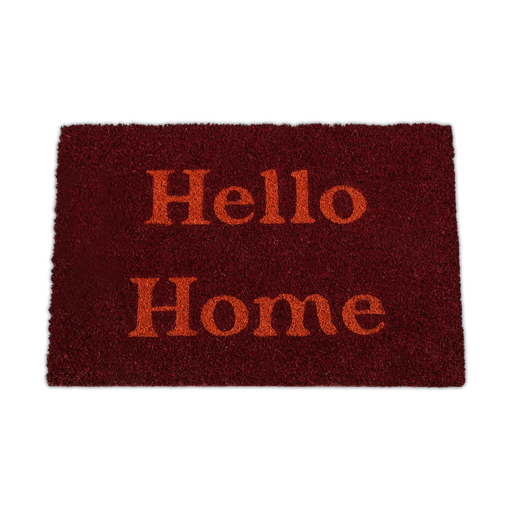 Deurmat HELLO HOME Kokos Rood