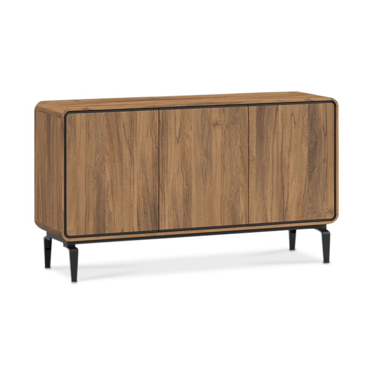 Dressoir NESTOR Walnoot/Zwart B163