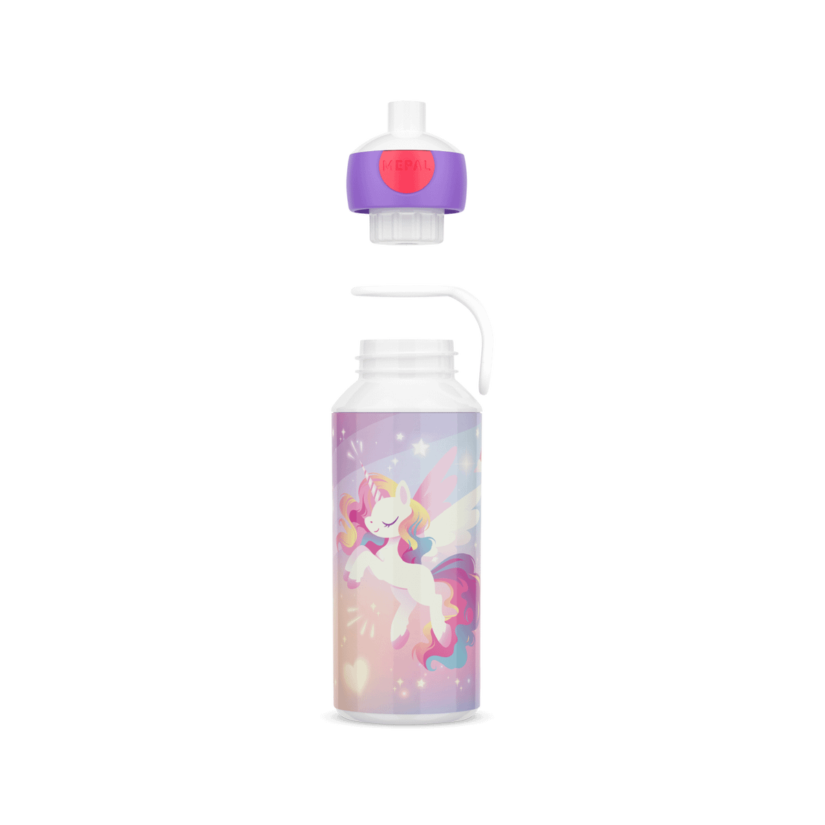 Drinkfles UNICORN GLOW Pop-up 400ml Roze