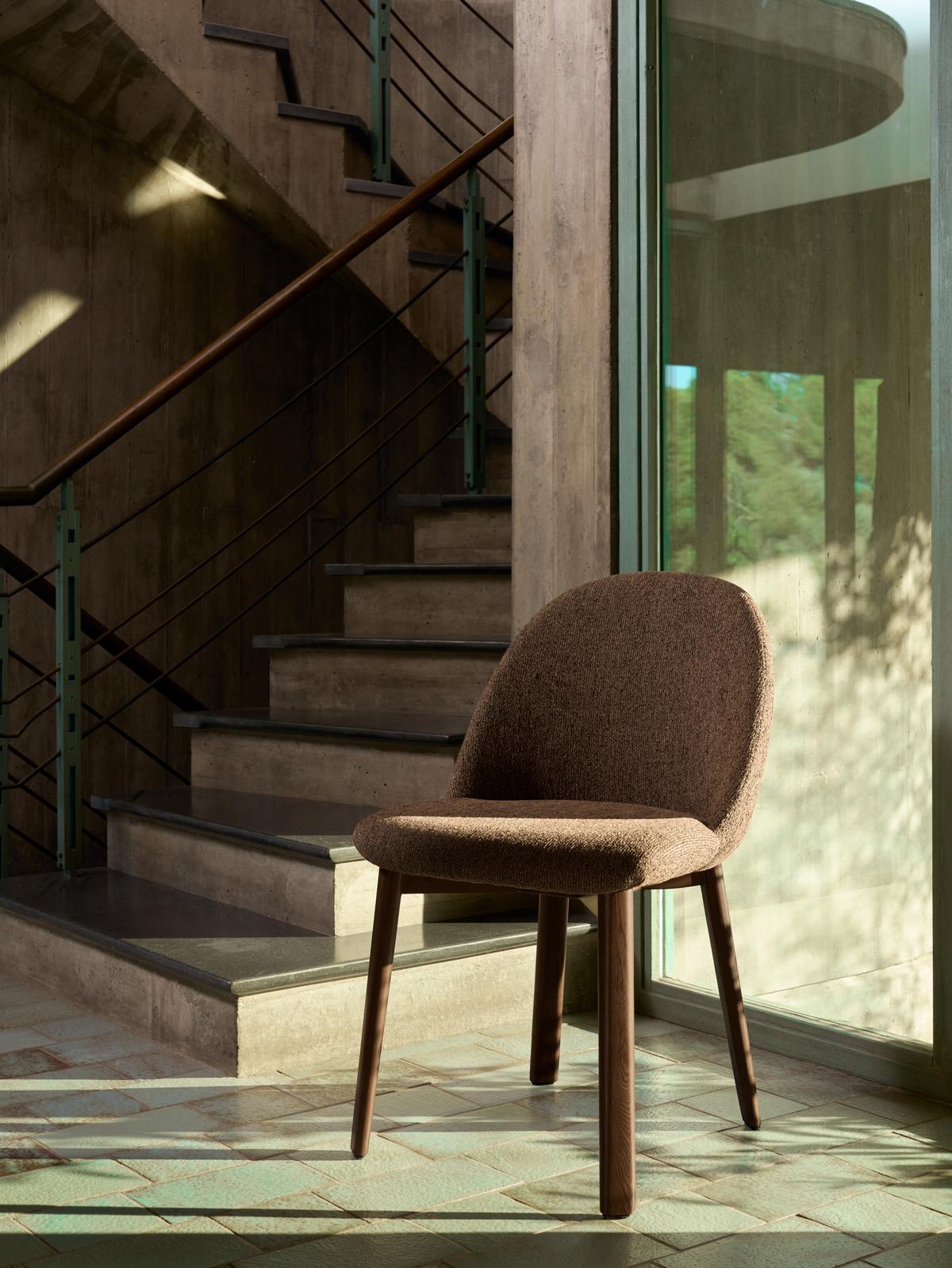 Stoel Meila Terracotta/Donker hout