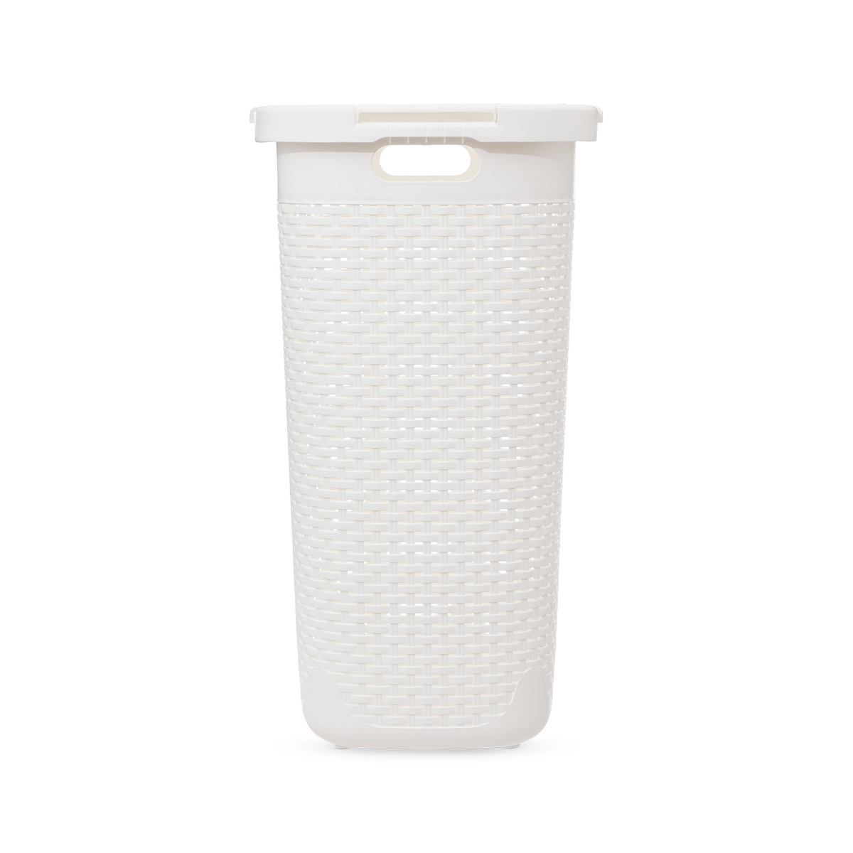 Wasmand CORBIA 60L M/Deksel Wit