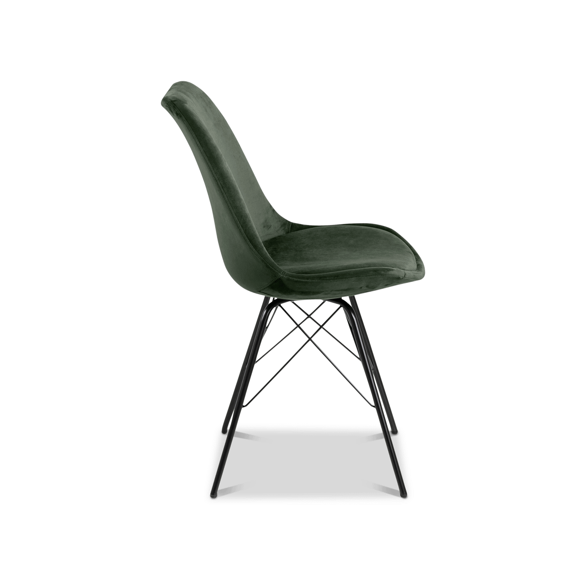 Kuipstoel KORDELIO VIC fabric forest green 68AC
