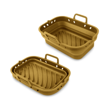 Silicone Bakvorm Airfryer AIRY Rechthoek Oker Silicone Bakvorm Airfryer AIRY Rechthoek Oker