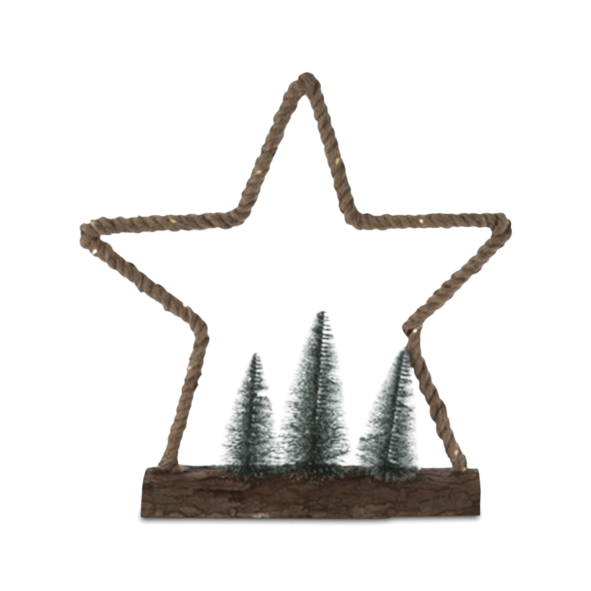 Kerstfiguur X-MAS Led Jute Ass