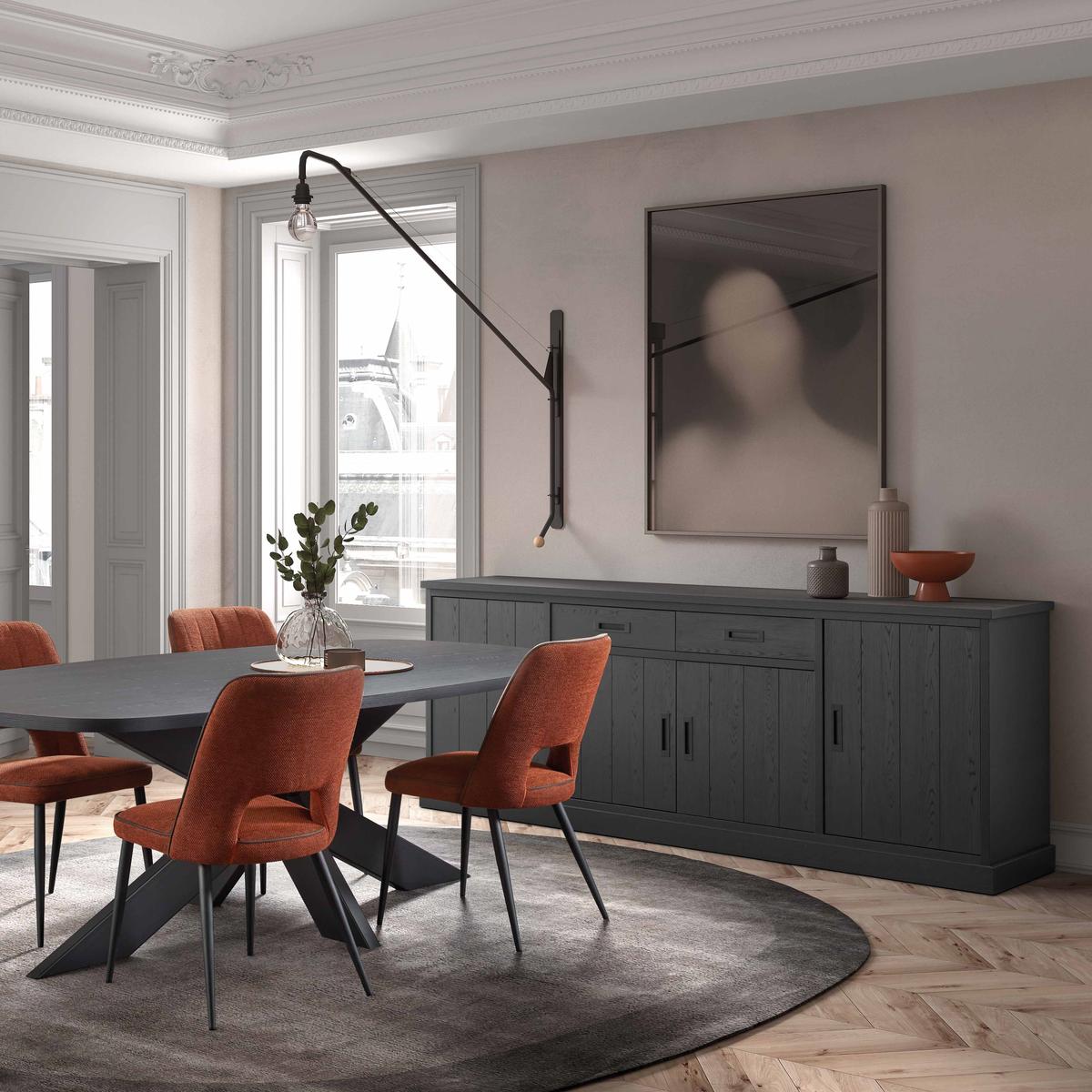 Dressoir WINSTON Zwart B240